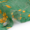 Mood Exclusive Teal Dance with the Daffodils Viscose Georgette - Detail | Mood Fabrics