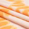 Mood Exclusive Orange Ripple Effect Stretch Cotton Sateen - Folded | Mood Fabrics