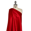 Gavia Red Premium Polyester Satin - Spiral | Mood Fabrics