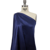 Premium Estate Blue Silk Charmeuse - Spiral | Mood Fabrics