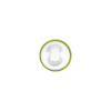 Mood Exclusive Peridot Silk Covered Button - 18L/11.5mm - Detail | Mood Fabrics