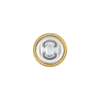 Mood Exclusive Gold Silk Covered Button - 20L/12.5mm - Detail | Mood Fabrics