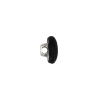 Mood Exclusive Black Silk Covered Button - 18L/11.5mm - Folded | Mood Fabrics