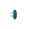 Mood Exclusive Deep Teal Silk Covered Button - 20L/12.5mm - Folded | Mood Fabrics