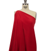 Tango Red Silk Crepe de Chine - Spiral | Mood Fabrics