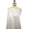 Premium Whisper White Stretch Silk Charmeuse - Spiral | Mood Fabrics