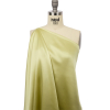 Premium Linden Green Stretch Silk Charmeuse - Spiral | Mood Fabrics
