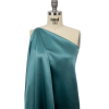 Premium Colonial Blue Stretch Silk Charmeuse - Spiral | Mood Fabrics