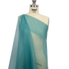 Premium Colonial Blue Silk Organza - Spiral | Mood Fabrics