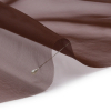 Premium Dark Brown Silk Organza - Detail | Mood Fabrics