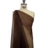 Premium Dark Brown Silk Organza - Spiral | Mood Fabrics