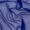 Premium Mazarine Blue Silk Chiffon | Mood Fabrics