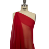 Premium Tango Red Silk Chiffon - Spiral | Mood Fabrics