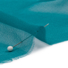 Premium Deep Teal Silk Chiffon - Detail | Mood Fabrics