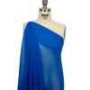 Premium Princess Blue Silk Wide Chiffon - Spiral | Mood Fabrics