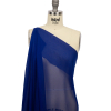 Premium Mazarine Blue Silk Wide Chiffon - Spiral | Mood Fabrics