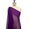 Premium Majesty Purple Silk Wide Chiffon - Spiral | Mood Fabrics