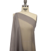 Premium Silver Silk Wide Chiffon - Spiral | Mood Fabrics