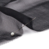 Premium Black Silk Wide Chiffon - Detail | Mood Fabrics