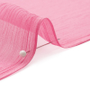 Premium Carmine Rose Silk Crinkled Chiffon - Detail | Mood Fabrics