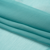Premium Colonial Blue Silk Crinkled Chiffon - Folded | Mood Fabrics