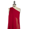 Premium Red Silk Crinkled Chiffon - Spiral | Mood Fabrics