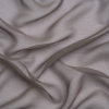 Premium Dark Silver Silk Crinkled Chiffon | Mood Fabrics