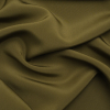Premium Olive Green Silk 4-Ply Crepe | Mood Fabrics