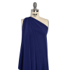 Premium Estate Blue Silk 4-Ply Crepe - Spiral | Mood Fabrics