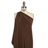 Premium Dark Brown Silk 4-Ply Crepe - Spiral | Mood Fabrics