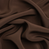 Premium Dark Brown Silk 4-Ply Crepe | Mood Fabrics