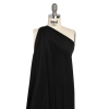 Premium Black Silk Wide 4-Ply Crepe - Spiral | Mood Fabrics