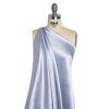 Premium Icelandic Blue Silk Crepe Back Satin - Spiral | Mood Fabrics