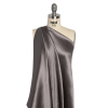 Premium Dark Silver Silk Crepe Back Satin - Spiral | Mood Fabrics