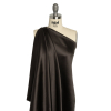 Premium Deep Charcoal Silk Crepe Back Satin - Spiral | Mood Fabrics