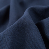 Navy Double Wool Crepe - Detail | Mood Fabrics