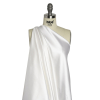 Premium Italian Swan White/White Stretch Satin - Spiral | Mood Fabrics