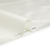 Premium Italian Polished White/White Stretch Satin - Detail | Mood Fabrics