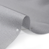 Premium Italian Gray Dawn Polyester and Silk Mikado Pique - Detail | Mood Fabrics