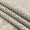 Sunbrella Fusion Posh Pebble Herringbone Woven - Folded | Mood Fabrics
