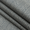 Sunbrella Fusion Posh Sapphire Herringbone Woven - Folded | Mood Fabrics