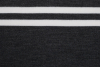 Dark Gray Striped Acrylic 6.5 x 64 Rib Knit Trim | Mood Fabrics