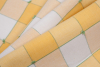 Citrus Yellow and Lime Green Big Checks Handwoven Cotton - Folded | Mood Fabrics