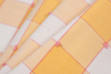 Yellow Checkered Cotton Canvas - Folded | Mood Fabrics
