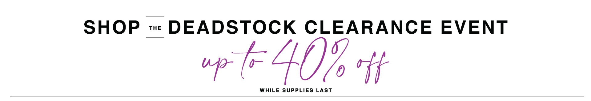 End Of Year Blowout Sale